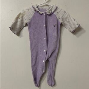 Gerber Purple and White Kids One Piece vintage